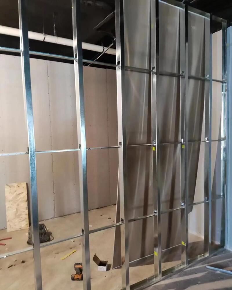 Unfinished Light Steel Keel Frame for Gypsum Drywall Partition Wall