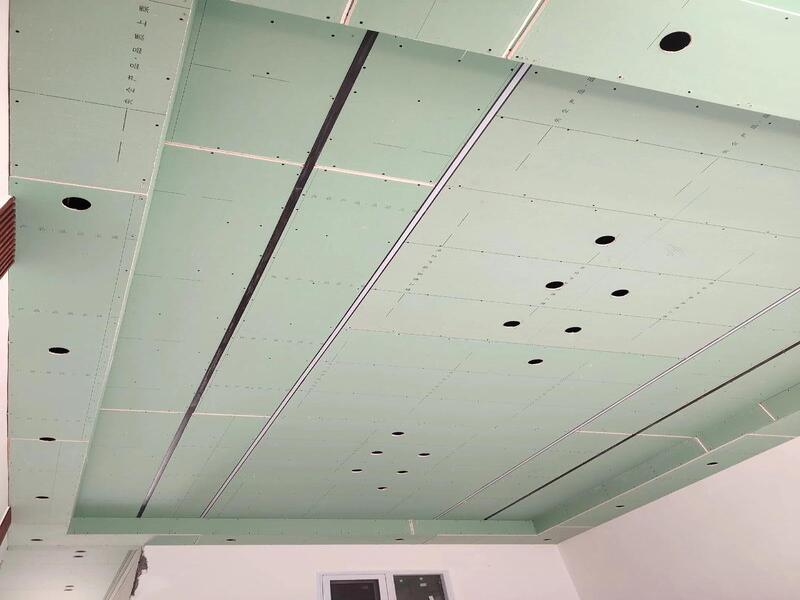 Long Strip Recessed Light Groove Ceiling Gypsum Board Construction