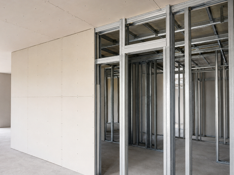 gypsum board suspended ceiling with light steel keel.png