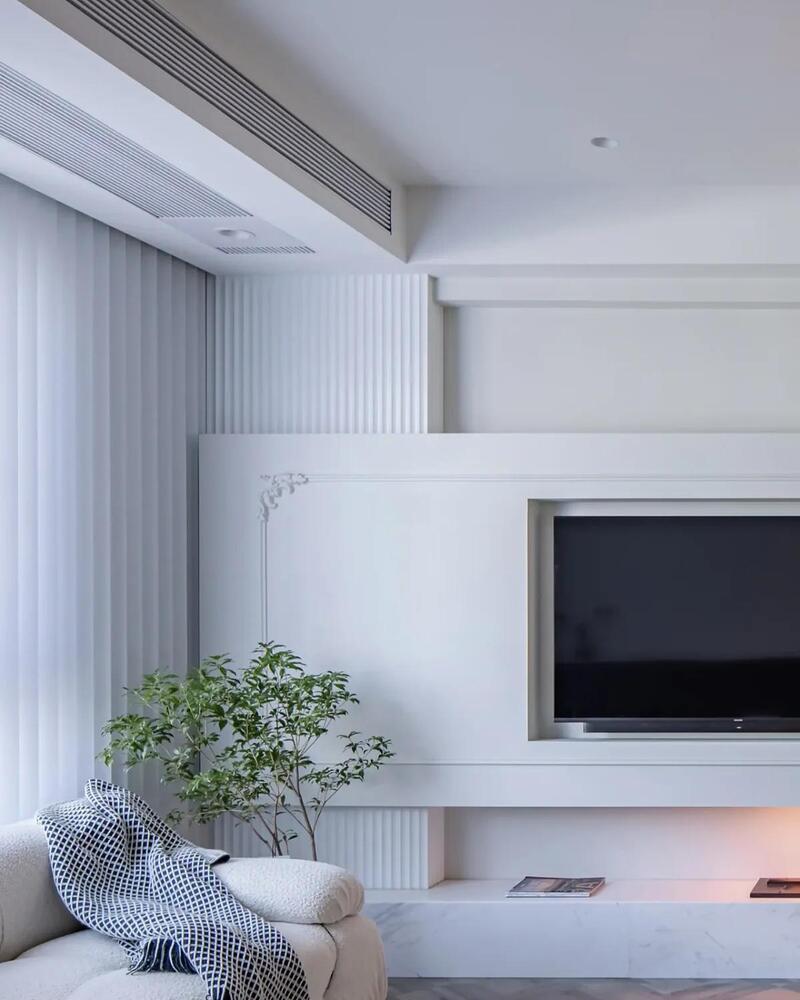 French Style Gypsum Board Living Room Wall Decoration