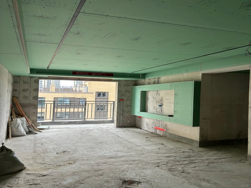 Whole Room Ceiling & TV Background Wall Base Gypsum Board Paving