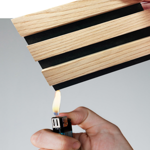 MDF Polyester Fiber Acoustic Slat Wood Panel Sound Absorbing Wall Panel Manufacturer for Interior Projects