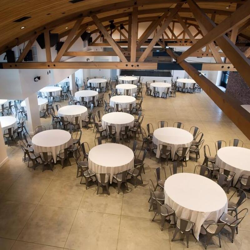 Industrial Tolix Chairs Used For Large Banquet Venue